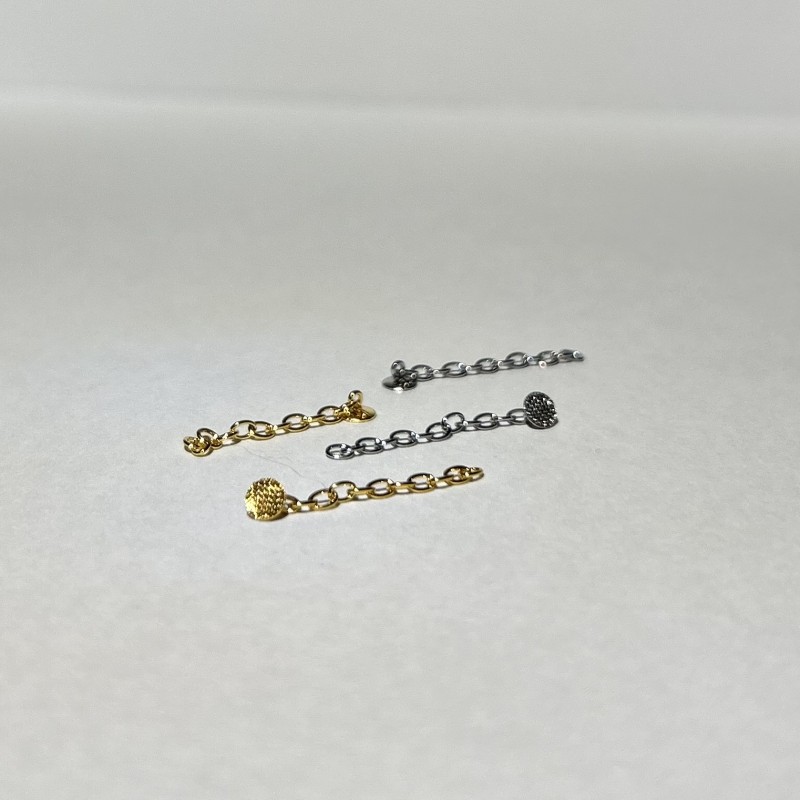 Lingual Button Chain Gold - Zincirli Buton 10lu paket