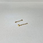Lingual Button Chain Gold - Zincirli Buton 10lu paket