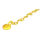 Lingual Button Chain Gold - Zincirli Buton 10lu paket