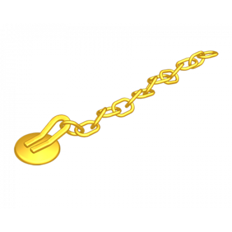 Lingual Button Chain Gold - Zincirli Buton 10lu paket