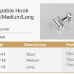 Crimpable Hook Straight 10lu Paket